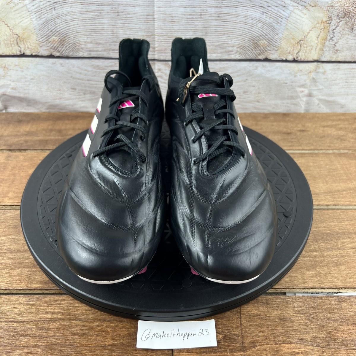 Adidas Copa Pure.1 FG Team Shock Black Pink Soccer Cleats