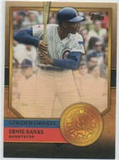 2012 Topps Series 2 Baseball GOLDEN GREATS #GG-81 Ernie Banks CHICAGO CUBS 6