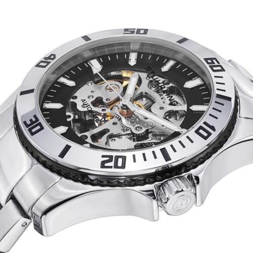 Stuhrling 773 01 4 Regatta Antillen Automatik Skelett Zifferblatt Größenänderung Herrenuhr - Bild 3 von 4