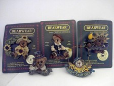 Boyd's Bears Bearwear Pins Set of 5 Never Worn