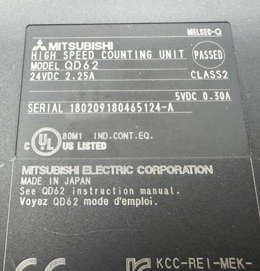 Mitsubishi QD62 High-Speed Counter Module | eBay