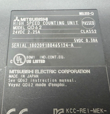 Mitsubishi QD62 High-Speed Counter Module | eBay