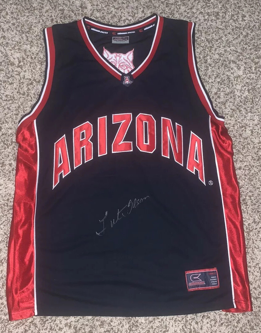 LUTE OLSON SIGNED Arizona Wildcats Basketball Jersey HOF Autographed