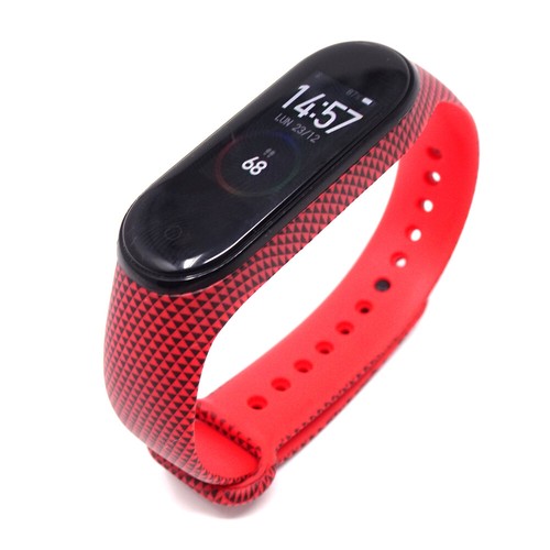 Cinturino rosso RED RACING silicone bracciale polso per Xiaomi Mi Band 6 5  4 3 | eBay