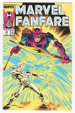 Marvel Fanfare #39 - Hawkeye & Moon Knight - Joe Staton Cover Art - FN 6.0