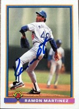 Ramon Martinez Autographed 1991 Bowman #610