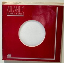 Atlantic Records Company Paper Sleeve 45 RPM Vinyl Red Oldies Series Gray Logo