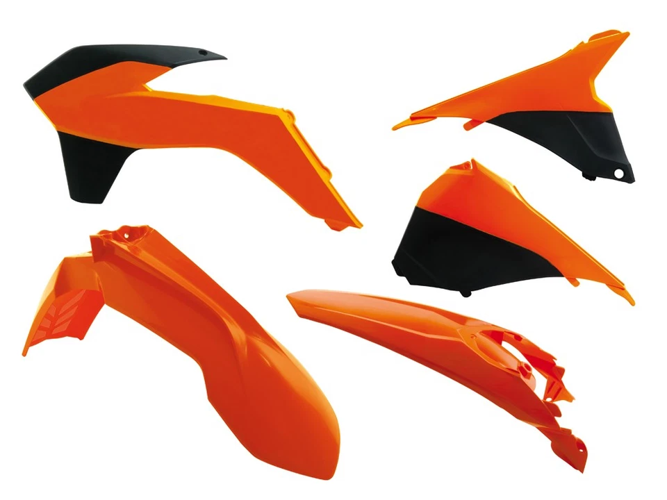 Rtech Plastikkit S'adapte À KTM EXC EXC-F 125 200 250 300 350 450 500 14-16 - Photo 1/1