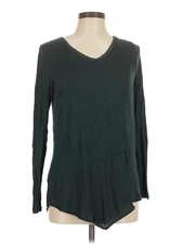 Simply Vera Vera Wang Women Green Long Sleeve Top M