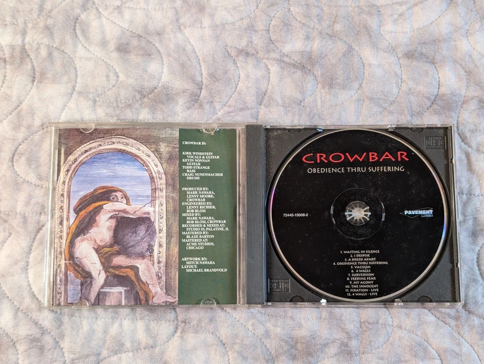 Crowbar Obedience Thru Suffering CD Remastered Doom Sludge Metal 95 Bonus Tracks - Image 2 of 4