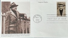 Mystic 3557 Black Heritage Langston Hughes Poet Cultural State Dept