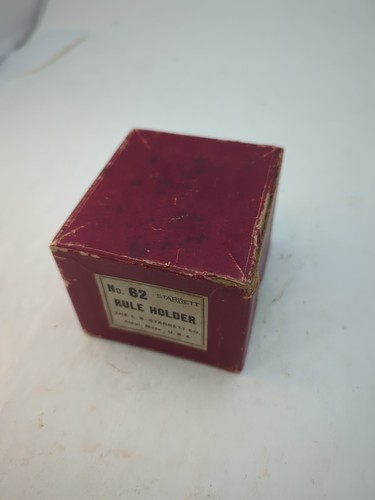 L. S. STARRETT No. 62 Black Rule Holder with Classic Red Box - Picture 9 of 9