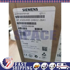 New Siemens 6SE6440-2AB22-2BA1 MICROMASTER440 without filter 6SE6 440-2AB22-2BA1