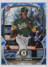 2023 Bowman Prospects Blue Pattern 91/125 Colby Thomas #BP-32 0q3
