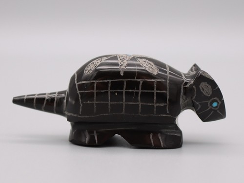 Russell Shack (d) Black Marble Zuni Armadillo Fetish