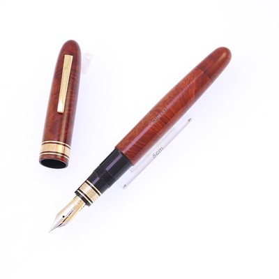 OMAS A.M.87 Collection Fountain Pen Briar Wood Orange F