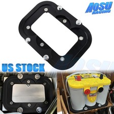 For Optima Battery 3478 Black Aluminum Battery Relocation Tray Hold Down Mount