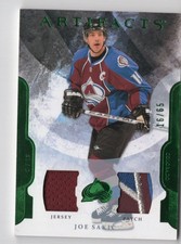 2011-12 Upper Deck Artifacts Jerseys Patch Emerald Joe Sakic /65 Colorado