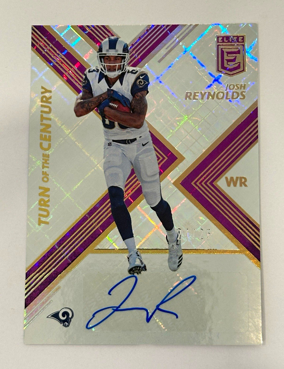 Josh Reynolds Panini Donruss Elite Turn of the Century Autographs #TC42 Purple