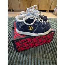 Vans Prowler Low Top Toddler Sneakers Shoes - Navy Blue Yellow Size 5