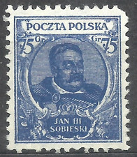 Poland 1930 JAN III SOBIESKI  1928 Fi245 Probe blue  MNH**
