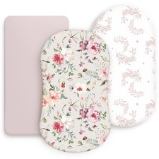 Stretch Ultra Soft Fitted Bassinet Sheet Sheet, Flowers and Insects