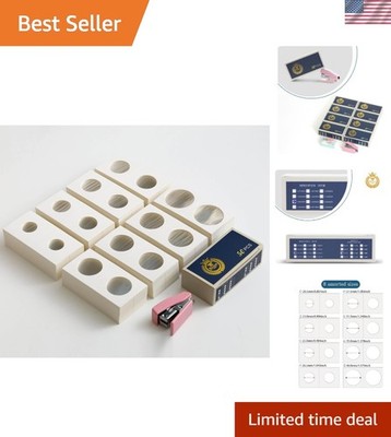 400 Pcs Professional Coin Flips with 8 Sizes & Mini Stapler for Collectors
