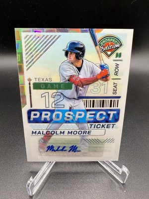 2024 Panini Prospect Edition MALCOLM MOORE PROSPECT TICKET 5/7 Auto FOTL