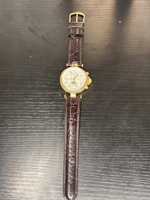 Stauer Automatic Chronograph Watch with Leather Strap