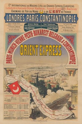   Orient Express Vintage Travel Poster - 24x36  Print - 200gsm Paper ️