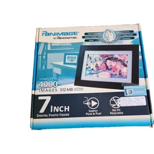 7” Digital Picture Frame Pandigital PanImage • Remote• 512MB Memory SD USB • New