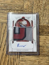 2024 Panini National Treasures #PMS-RA Roman Anthony Prospect Patch Auto #/99