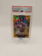 2016 Panini Select Field Level Stefon Diggs #208 Gold Prizm /10 PSA 10
