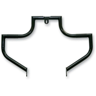 Lindby Custom The Linbar Gloss Black Highway Bars with O-Ring Footpegs - BL105-1