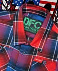 Youth Dixxon Pastrana Flannel Shirt Medium Red Blue — photo 3