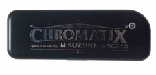 Suzuki Chromatix 12 Hole Chromatic Harmonica D SCX-48 Deluxe W/Case VGC Japanese