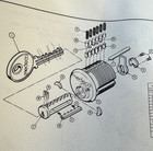 MEDECO HIGH SECURITY "CUT-A-WAY" CYLINDER/ locksmith/SALESMAN SAMPLE/advertising — photo 5