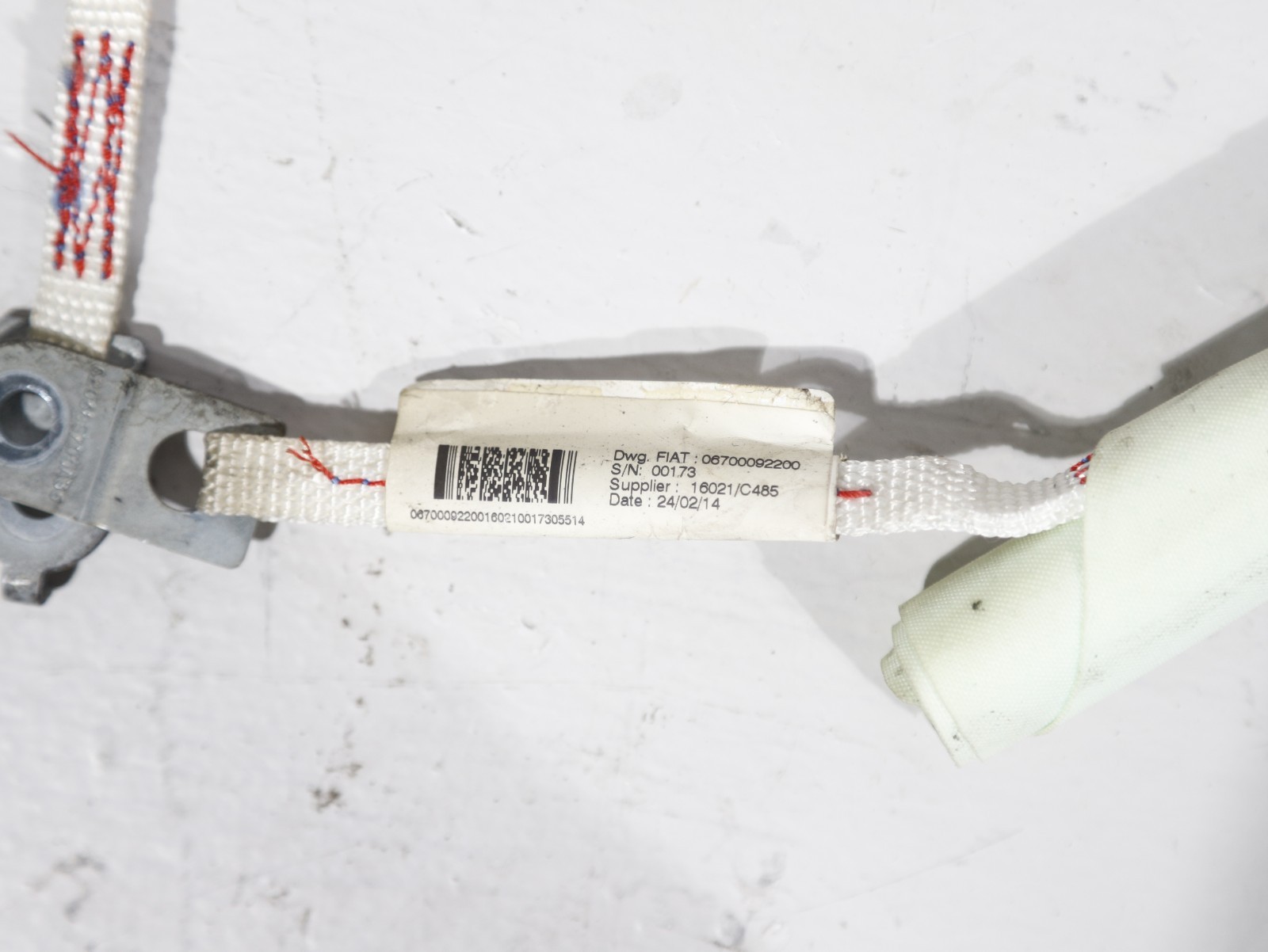2014 - 2024 MASERATI GHIBLI RIGHT ROOF CURTAIN AIRBAG AIR BAG OEM 06700092200