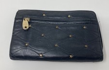 Ri2k London black leather & gold star women's purse