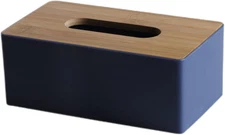 Wood Tissue Box Cover for Facial Tissues, Wooden Cover Plastic Box Tissue Holder