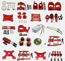 Aluminum alloy metal Upgrade Parts Red Fit For RC Car 1/14 Wltoys 144001 Buggy