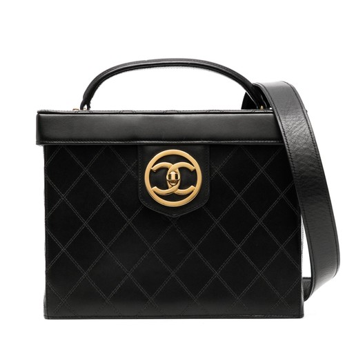Chanel - 1994 Black Quilted Vanity Case