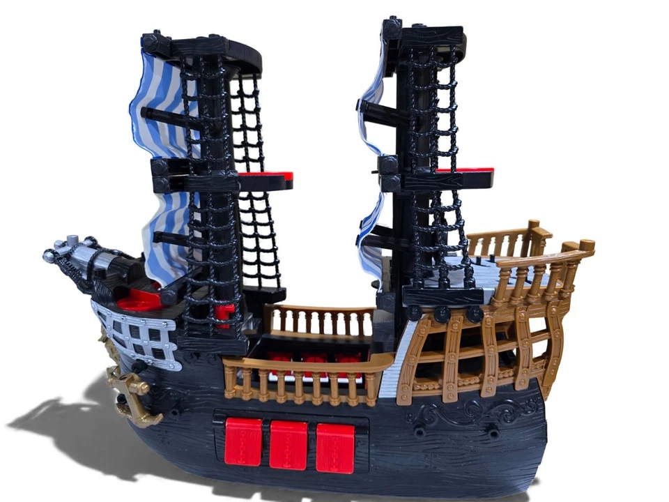 Imaginext Black and Red Sail Pirate Ship, Kraken, Mega Mouth Shark + MORE! - Image 2 of 4