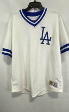 Mitchell & Ness LA Dodgers Cooperstown Throwback Mesh Jersey White Men's Sz XL