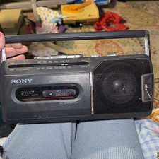 Vintage Sony CFM-1402 M-FM-Cassette not Working Portable 1989