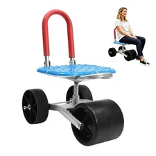 Gardening Stool – Rolling Garden Cart with Wheels – 360° Rotating Adjustable 