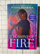 Illusions of Fire by Nisha Sharma 2025 Advance Reading Copy ARC PB Ships Fast