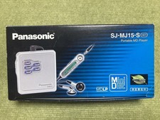 PANASONIC SJ-MJ15-S Portable MD Player MDLP Tested with Remote Charger