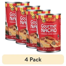 (4 pack) Gourmet Nacho Cheddar Cheese Sauce, 15 oz, Shelf-Stable