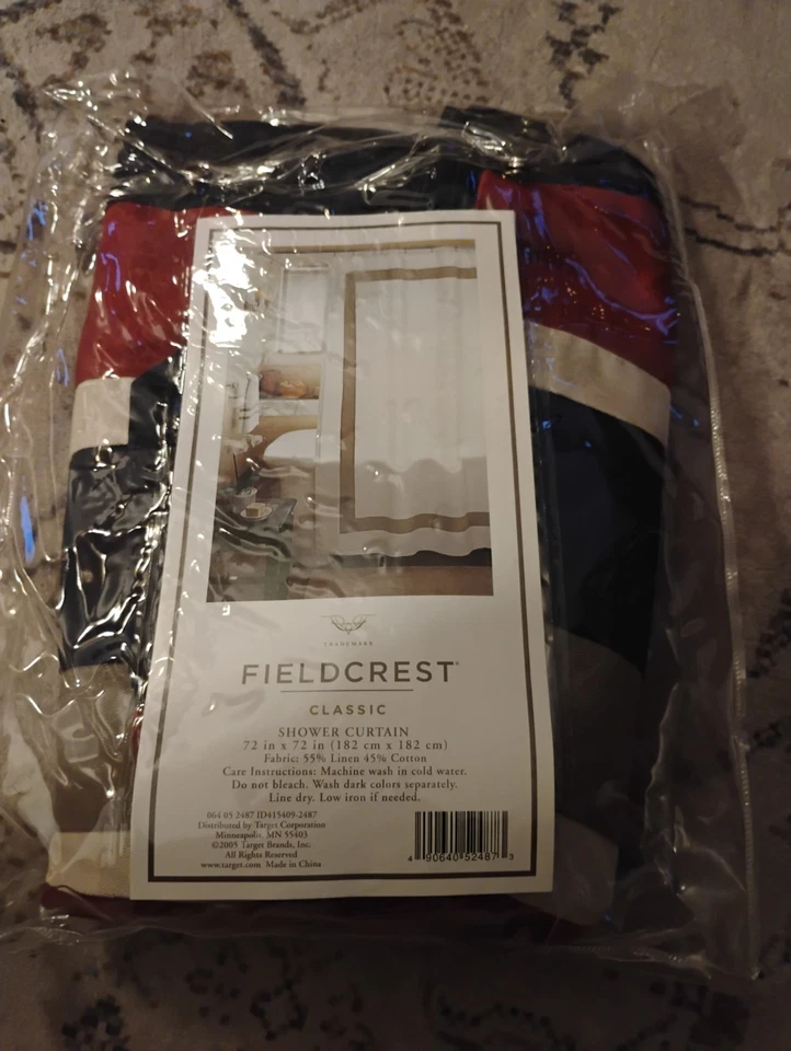 FIELD CREST SHOWER CURTAIN 72"×72"($35)FREE SHIPPING  - Image 2 of 3